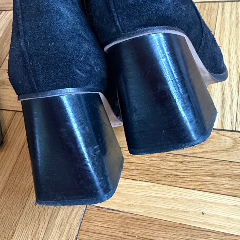Aloha’s South Black Suede Heeled Boot - Picture 7 of 7